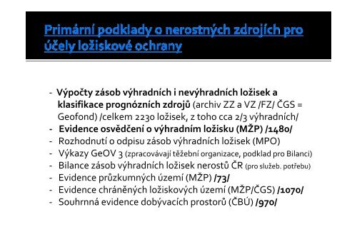 HOLÝ MARTIN: Ochrana nerostných zdrojů v ČR - TOP EXPO CZ