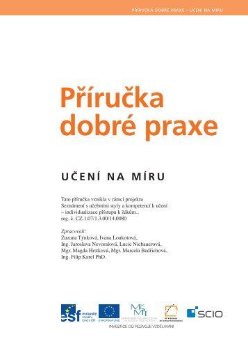 Příručka dobré praxe - Učení na míru - Scio