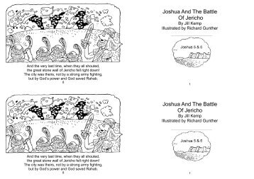 Joshua And The Battle Of Jericho Joshua And ... - Lambsongs.co.nz