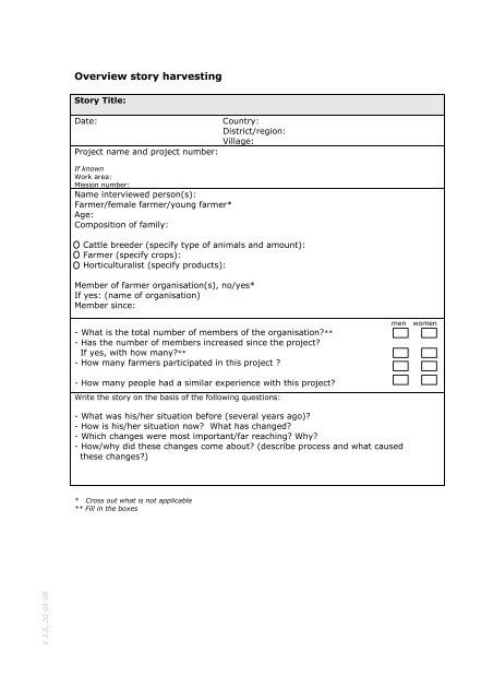 Annex 2 : Report Guidelines - Agriterra