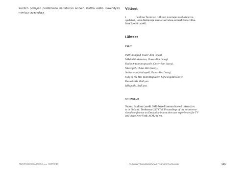 koko vuosikirja yhtenÃ¤ PDF-tiedostona - Pelitutkimuksen vuosikirja