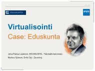 Virtualisointia: case Eduskunta - Hetky