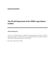 The ATLAS Experiment at the CERN Large ... - Atlas Home page