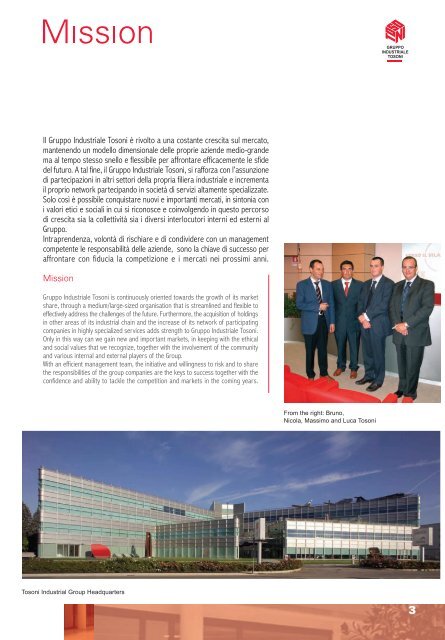 Company Profile - Gruppo Industriale Tosoni