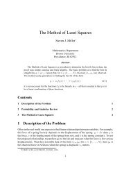 The Method of Least Squares