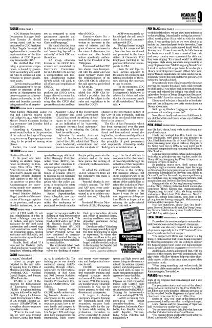 AGYU TAMU - Headline Gitnang Luzon