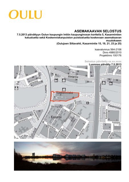 ASEMAKAAVAN SELOSTUS - Oulu