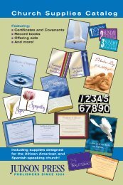Church Supplies Catalog - Judson Press