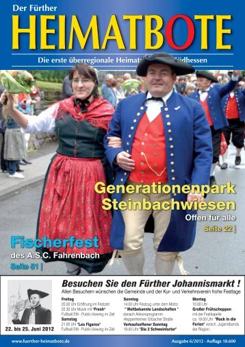 Fischerfest Generationenpark Steinbachwiesen - frther-heimatbote ...