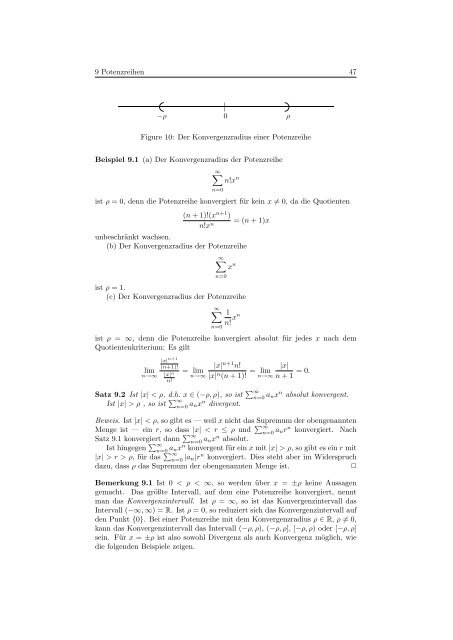 9 Potenzreihen