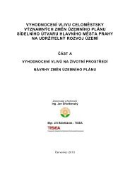 Vyhodnocení vlivů na životní prostředí - Magistrát hl. m. Prahy