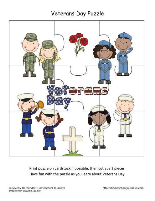Veterans Day Puzzle - Homeschool Journeys