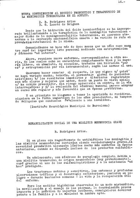 V ReuniÃ³n Anual, Barcelona, 5 diciembre 1953