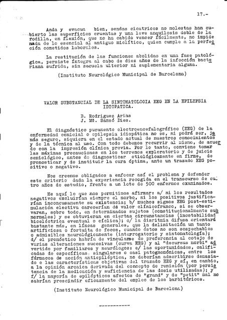 V ReuniÃ³n Anual, Barcelona, 5 diciembre 1953