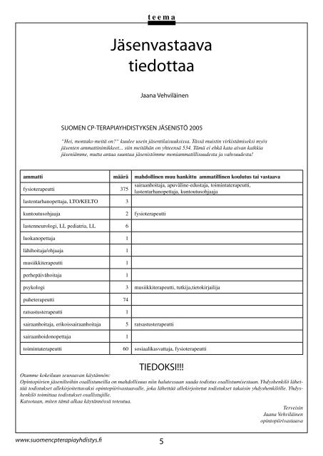 teema - Lastenneurologisen kuntoutuksen yhdistys