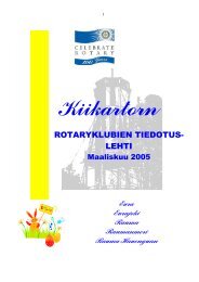 Kiikartorn 3 0405 - Eurajoen Rotaryklubi - Eurajoki
