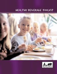 Healthy Beverage ToolKit - The Food Trust