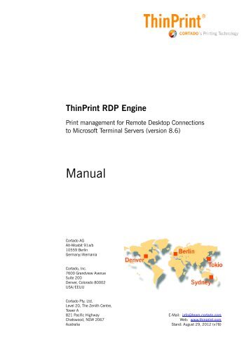 ThinPrint RDP Engine (English)