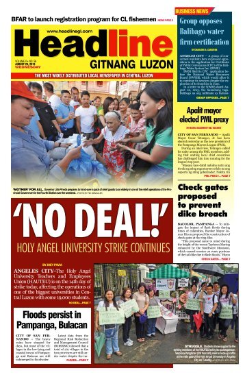 holy angel university strike continues - Headline Gitnang Luzon