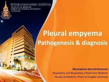 Pathogenesis : empyema phases