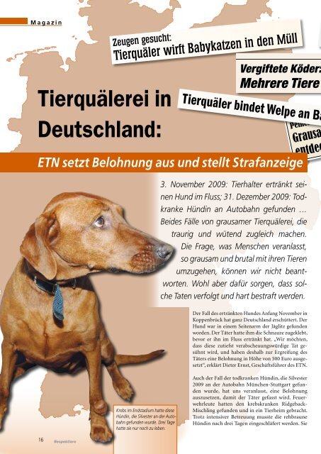 Mitgliederzeitschrift des ETN - Steinbach PR