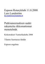 Putkisaneerauksen uudet menetelmÃ¤t - Suomen Rotary