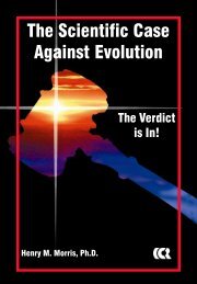 Scientific Case Against Evolution booklet - Institute for Creation ...