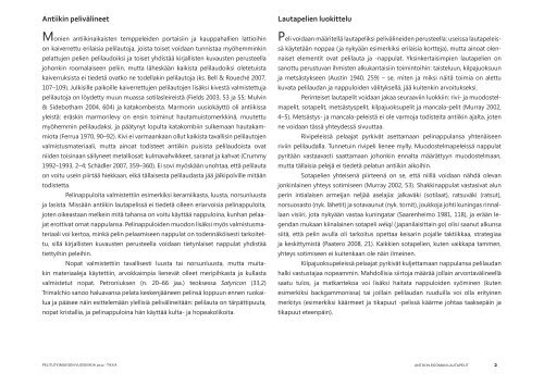 Artikkeli Antiikin Rooman lautapelit - Pelitutkimuksen vuosikirja