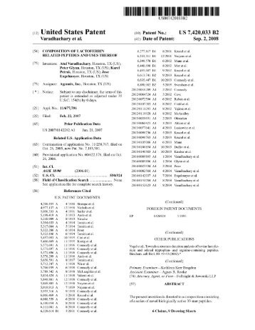 (12) United States Patent (10) Patent 1%.: US 7,420,033 B2