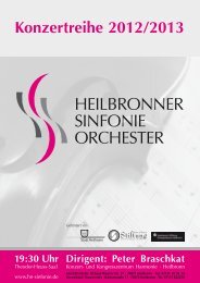 Konzertreihe 2012/2013 [PDF] - Heilbronner Sinfonie Orchester