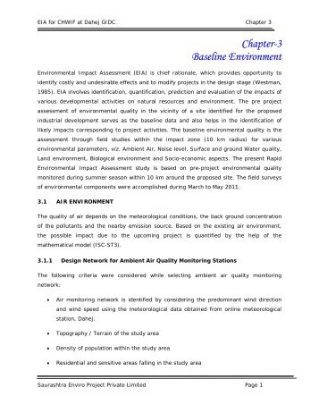 Chapter-3 Baseline Environment - eRc India