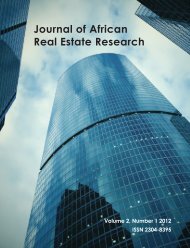 Journal of African Real Estate Research - Afrer.org