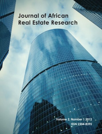 Journal of African Real Estate Research - Afrer.org
