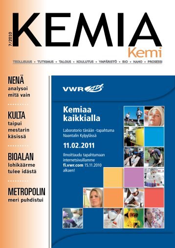 NENÃ KULTA BIOALAN METROPOLIN - Kemia-lehti