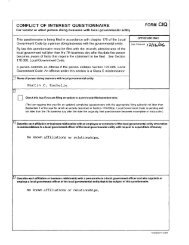 CONFLICT OF INTEREST QUESTIONNAIRE FORM CIQ