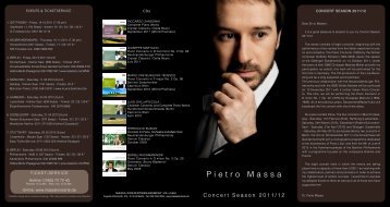 Pietro Massa - Massa Konzertmanagement