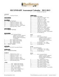 Testing Calendar 2012 - Rockwall ISD