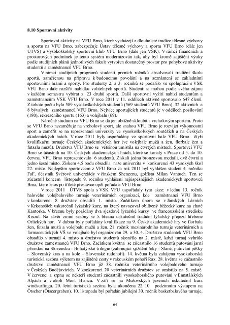 HodnocenÃ­ Äinnosti VFU Brno za rok 2011.pdf - VeterinÃ¡rnÃ­ a ...