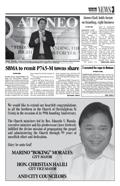 Iglesia Ni Cristo - Headline Gitnang Luzon