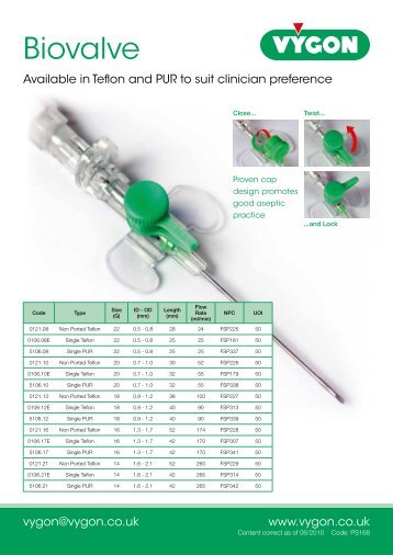 Biovalve - Vygon (UK)