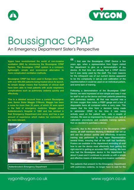 Boussignac CPAP (300KB) - Vygon (UK)