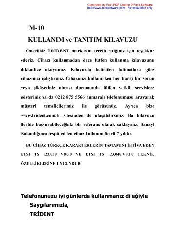 KullanÄ±m KÄ±lavuzu - Trident