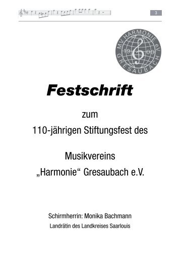 Ehrungen - Musikverein Harmonie Gresaubach eV