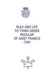 RULE AND LIFE TO THIRD ORDER REGULAR OF SAINT FRANCIS ...