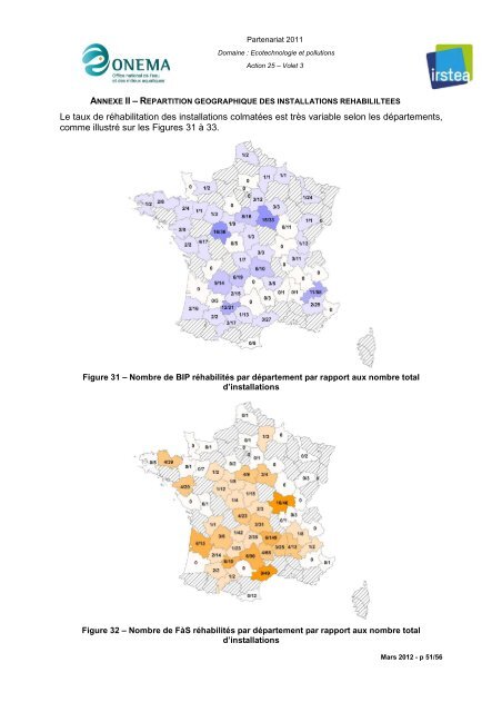 Etat des lieux et expériences de réhabilitation des ... - Epnac - Irstea