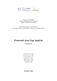 Gap Analysis Final Report - Dinaric Arc parks
