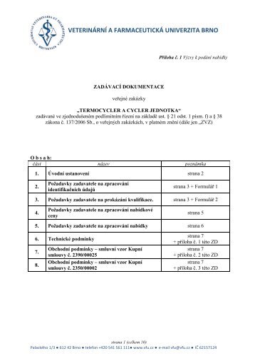 0 - ZD..pdf - VeterinÃ¡rnÃ­ a farmaceutickÃ¡ univerzita Brno