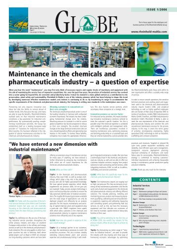 Maintenance in the chemicals and pharmaceuticals industry – a ...