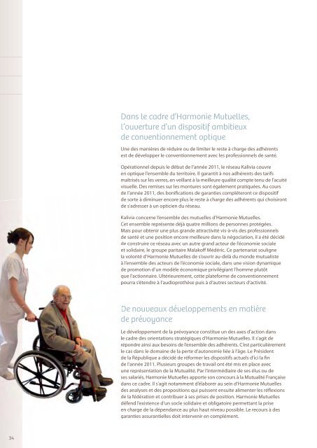 Rapport de gestion 2010 - Harmonie Mutualité