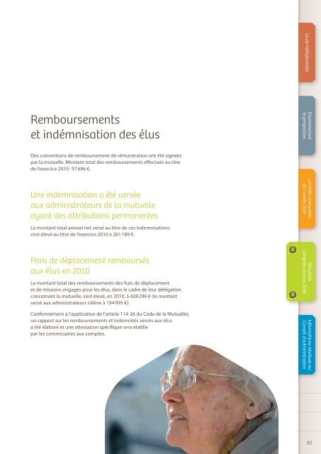 Rapport de gestion 2010 - Harmonie Mutualité